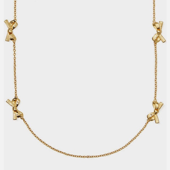 Kate Spade Skinny Mini Bow Scatter Necklace - Picture 2 of 2